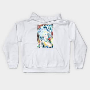 MARIE ANTOINETTE watercolor portrait Kids Hoodie